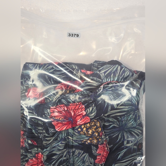 U.S Apparel Men's Floral Pineapple Swim Trunks Small Lined Drawstring D-3379 - Picture 10 of 10